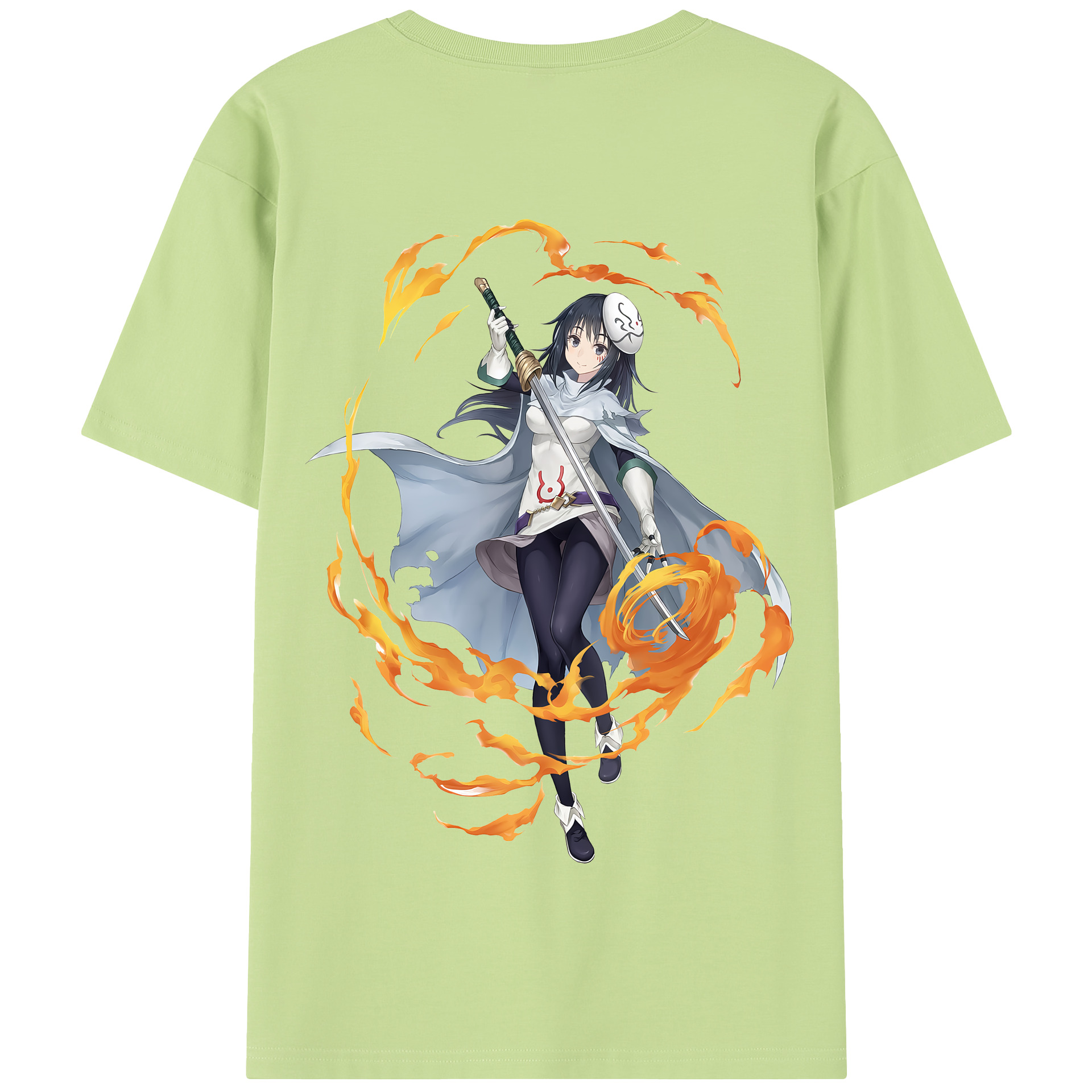 （画像用） 転スラ Regarding Reincarnated to Slime 綿100％半袖Tシャツ（背面プリント）